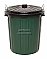 Edco 19195 Plastic Garbage Bin with Lid 73L Green