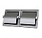Metlam ML263SM-S Double Toilet Roll Holder Surface Mounted Stainless Steel